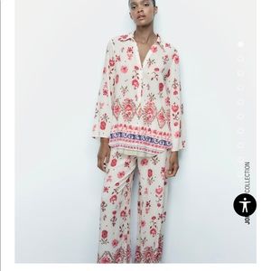 Printed Zara pajama set